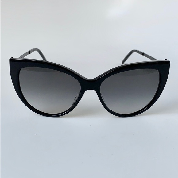 Saint Laurent Sunglasses SL M48S/A 002 Black/Smoke - Picture 4 of 8